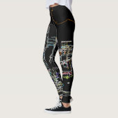 Kleurrijke skyline in Manhattan Leggings (Links)