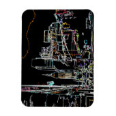 Kleurrijke skyline in Manhattan Magneet (Verticaal)