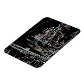 Kleurrijke skyline in Manhattan Magneet (Linkerzijde)