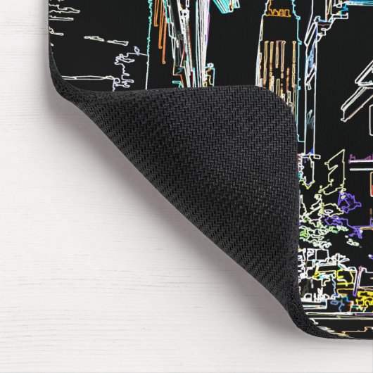 Kleurrijke skyline in Manhattan Muismat (Hoek)