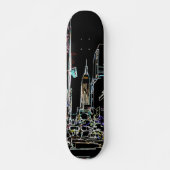 Kleurrijke skyline in Manhattan Persoonlijk Skateboard (Voorkant)