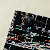 Kleurrijke skyline in Manhattan Strandlaken (In situ)