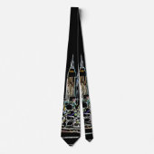 Kleurrijke skyline in Manhattan Stropdas (Voorkant)