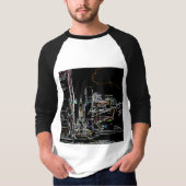 Kleurrijke skyline in Manhattan T-shirt (Voorkant)