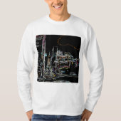 Kleurrijke skyline in Manhattan T-shirt (Voorkant)