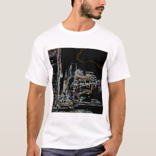 Kleurrijke skyline in Manhattan T-shirt