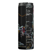 Kleurrijke skyline in Manhattan Thermosbeker (Achterkant)