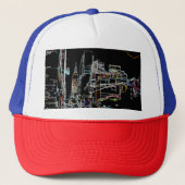 Kleurrijke skyline in Manhattan Trucker Pet (Voorkant)
