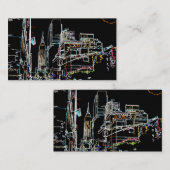 Kleurrijke skyline in Manhattan Visitekaartje (Voorkant / Achterkant)