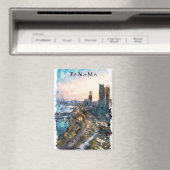 Kleurrijke skyline van Panama City Magneet (Insitu (Vaatwasser))