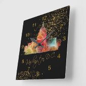 Kleurrijke skyline van Washington DC Vierkante Klok (Hoek)