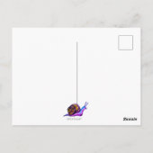 kleurrijke slakkenpost briefkaart (Achterkant)