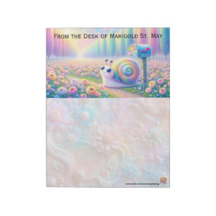 Kleurrijke Slakkenpost Notitieblok