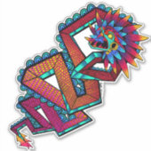 Kleurrijke slang sticker (Voorkant)