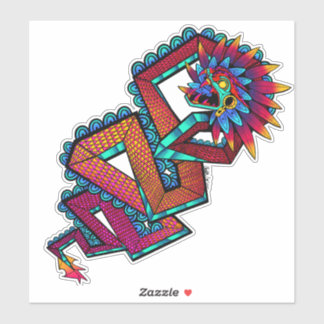 Kleurrijke slang sticker