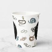 Kleurrijke slangen reptiel dier verjaardagsfeestje papieren bekers (Links)