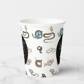 Kleurrijke slangen reptiel dier verjaardagsfeestje papieren bekers (Rechts)