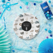 Kleurrijke slangen reptiel dier verjaardagsfeestje papieren bordje (Feest)