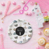 Kleurrijke slangen reptiel dier verjaardagsfeestje papieren bordje (Feest)