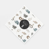 Kleurrijke slangen reptiel dier verjaardagsfeestje servet (Hoek)