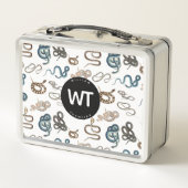 Kleurrijke slangen Reptiel Dierlijk Patroon Monogr (Achterkant)