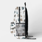 Kleurrijke slangen Reptiel Dierlijk Patroon Monogr Bedrukte Rugzak (Rechts)