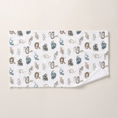 Kleurrijke slangen reptiel dierpatroon bad handdoek (Handdoek)