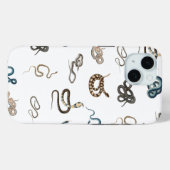 Kleurrijke slangen reptiel dierpatroon Case-Mate iPhone case (Achterkant (horizontaal))