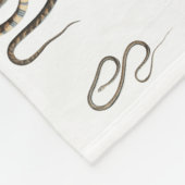 Kleurrijke slangen reptiel dierpatroon fleece deken (Hoek)