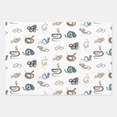 Kleurrijke slangen reptiel dierpatroon inpakpapier vel (Voorkant 2)