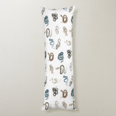 Kleurrijke slangen reptiel dierpatroon lichaamskussen (Achterkant (Verticaal))