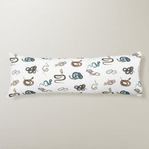 Kleurrijke slangen reptiel dierpatroon lichaamskussen