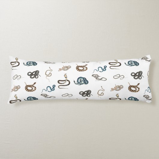 Kleurrijke slangen reptiel dierpatroon lichaamskussen (Voorkant)