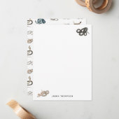 Kleurrijke slangen reptiel dierpatroon notitiekaartje (Voorkant / Achterkant in situ)