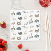 Kleurrijke slangen reptiel dierpatroon servet (Insitu)