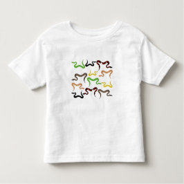 Kleurrijke slangen reptielenpatroon kinder shirts