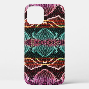 Kleurrijke slangenhuid, dierenprint. Case-Mate iPhone case