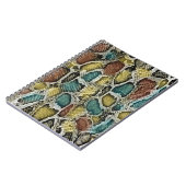 Kleurrijke slangenhuid: naadloos ontwerp. notitieboek (Linkerzijde)