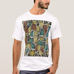 Kleurrijke slangenhuid: naadloos ontwerp. t-shirt