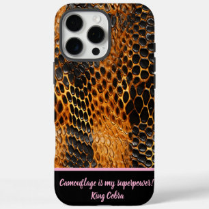 Kleurrijke slangenhuiden tonen de kunst van de nat iPhone 16 pro max hoesje