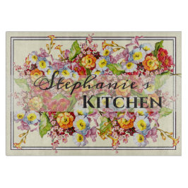 Kleurrijke sleutelbloemen Aangepaste bloem lente Snijplank