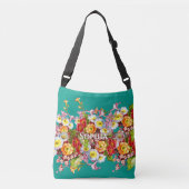 Kleurrijke sleutelbloemen Mooie bloem lente gepers Crossbody Tas (Voorkant)