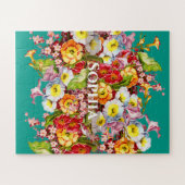 Kleurrijke sleutelbloemen Mooie bloem lente gepers Legpuzzel (Horizontaal)