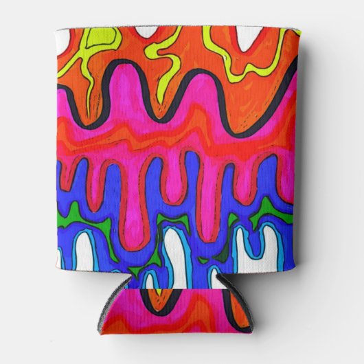 Kleurrijke slijm Koelbox Blikjeskoeler (Voorkant)