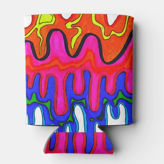 Kleurrijke slijm Koelbox Blikjeskoeler (Achterkant)