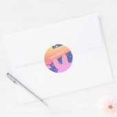 Kleurrijke Slime Business Company Branding Ronde Sticker (Envelop)