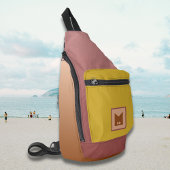 Kleurrijke sling cross body tas voor mannen vrouwe