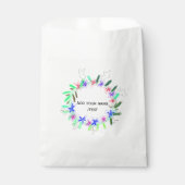 kleurrijke slinger krans Kerstmis naam tekst  Bedankzakje (Voorkant)