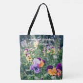 Kleurrijke slipjes in een zomerse landtuin tote bag (Voorkant)