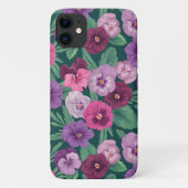 Kleurrijke slipjes op donkergroen blauw Case-Mate iPhone case (Achterkant)